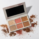6 Pan Highlighter, Blush & Bronzer Palette